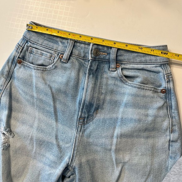 American Eagle Outfitters Mom Straight Jeans Size 00 - Picture 6 of 8